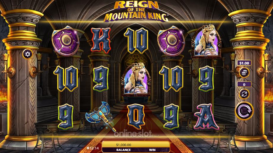 reign of the mountain king slot base game