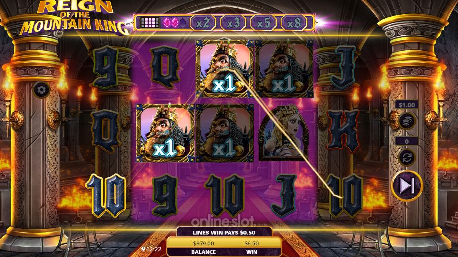 reign of the mountain king slot mountain king respins feature