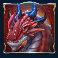 rise of merlin slot red dragon symbol