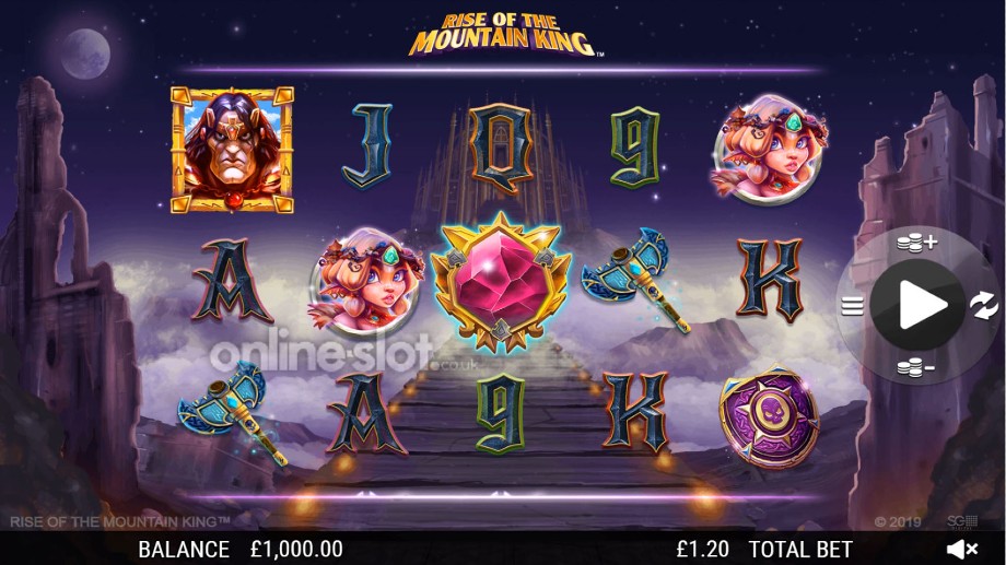 rise of the mountain king slot base game