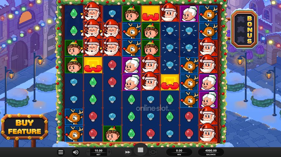 santas stack slot base game