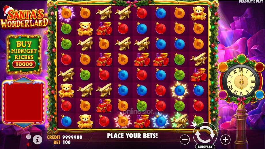santas wonderland slot base game