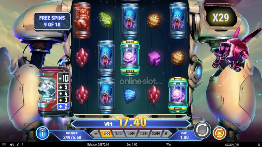 sparky and shortz slot free spins feature