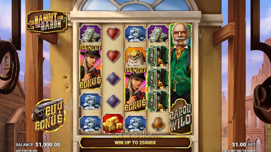 the bandit and the baron slot base game