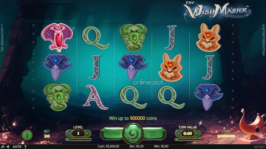 the wish master slot base game