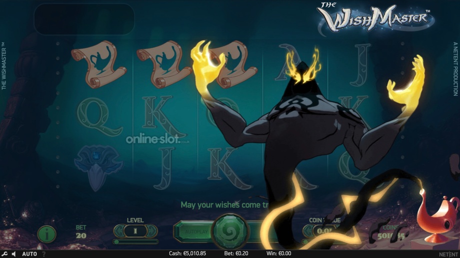 the wish master slot bonus feature