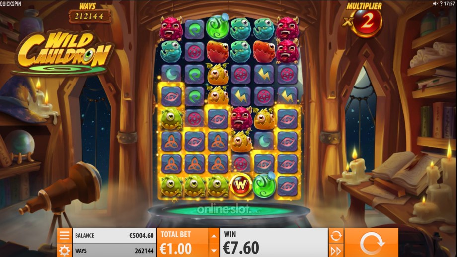 wild cauldron slot base game