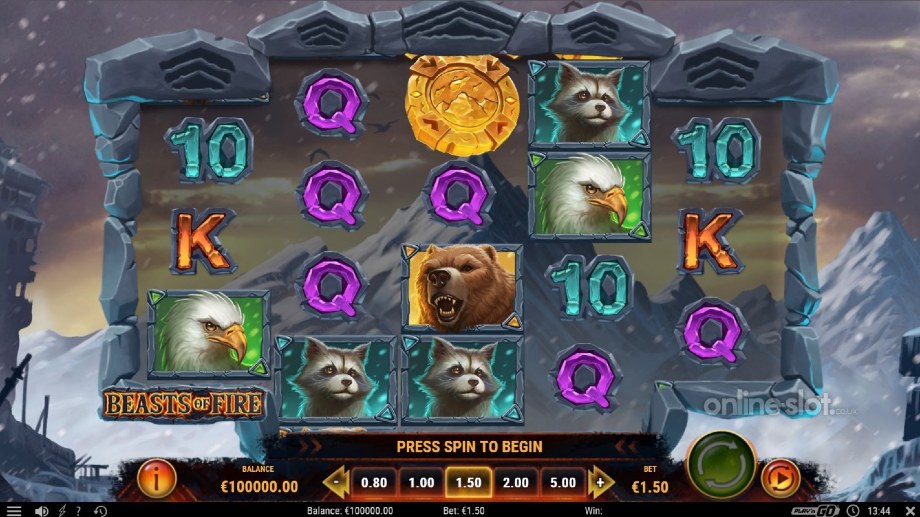 beasts of fire slot base game