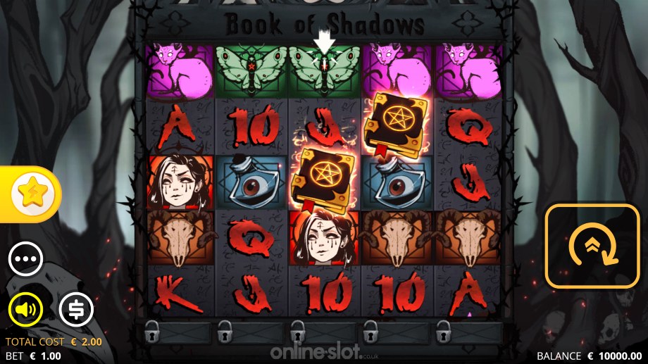 book of shadow slot base game
