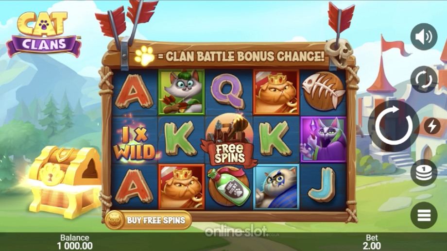 cat clans slot base game