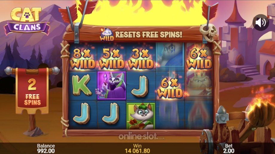 cat clans slot cat a pult free spins feature