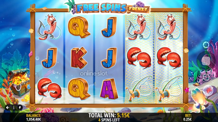 crabbin crazy slot free spins feature