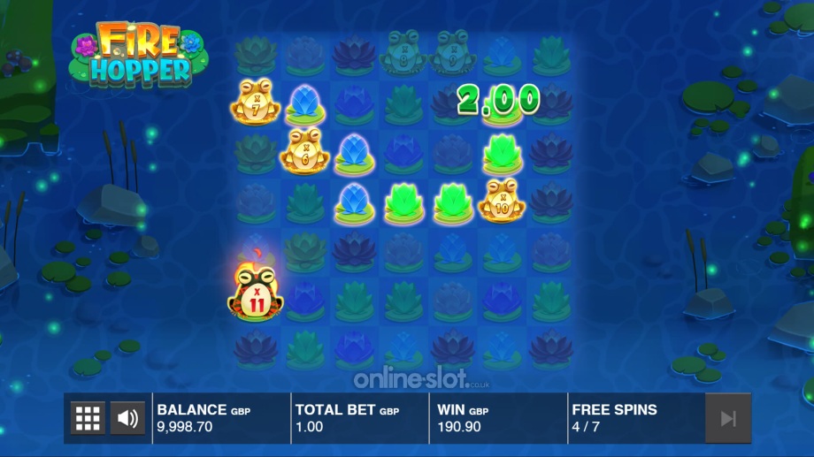 fire hopper slot free games feature