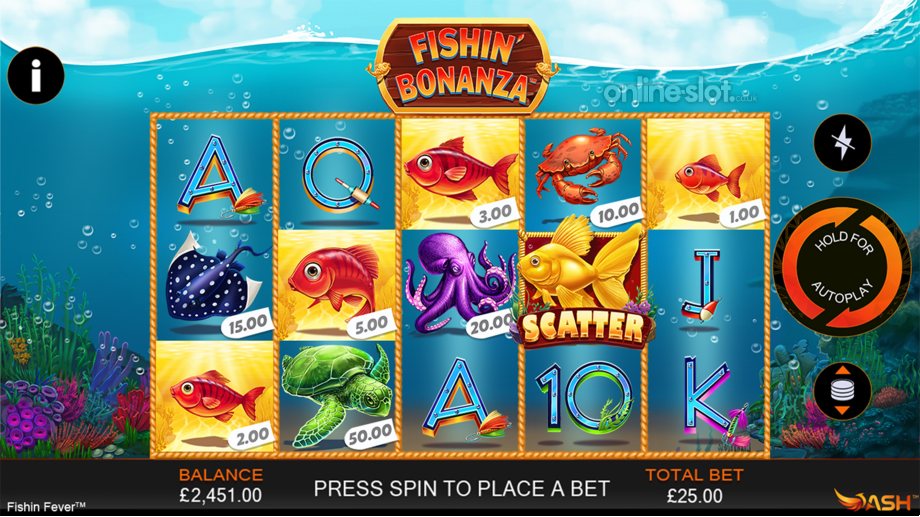 fishin bonanza slot base game