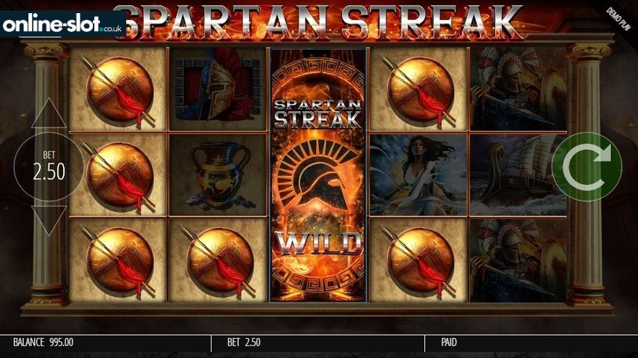 fortunes of sparta slot spartan streak feature