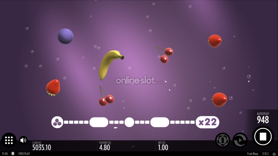 fruit warp slot fruit mode feature