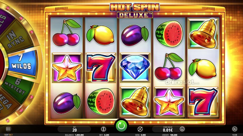 hot spin deluxe slot base game
