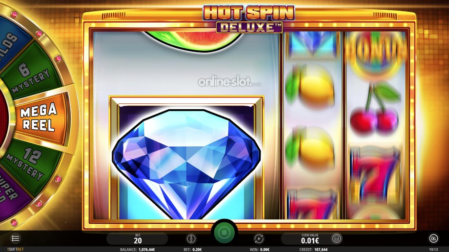 hot spin deluxe slot mega reel feature