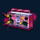 hustling slot boom box symbol