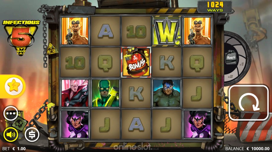 infectious 5 slot base game