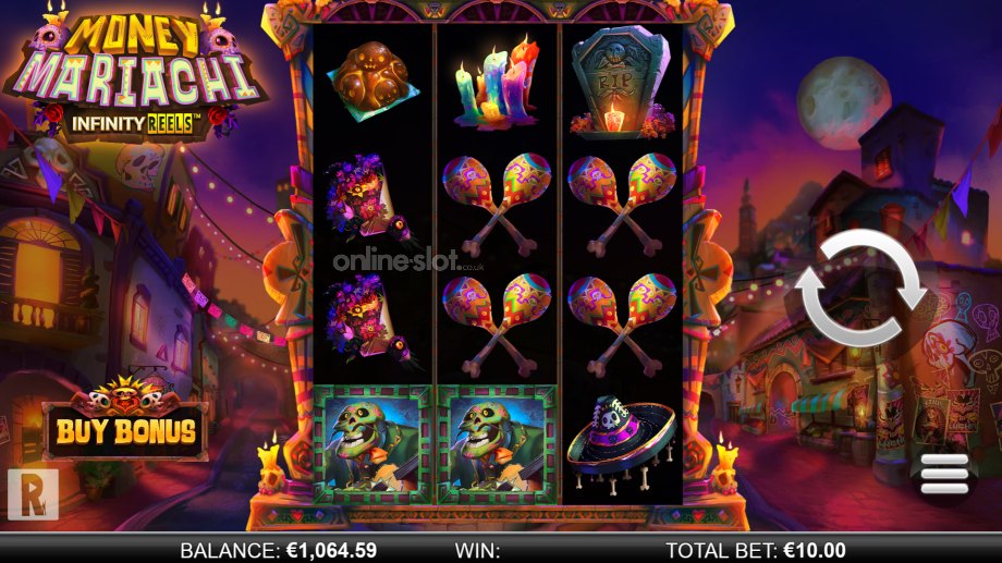 money mariachi infinity reels slot base game