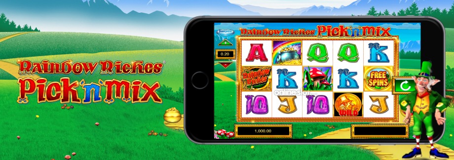 rainbow riches pick n mix mobile slot