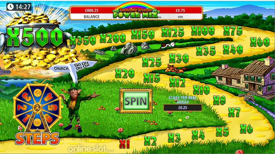rainbow riches power mix slot road to riches feature