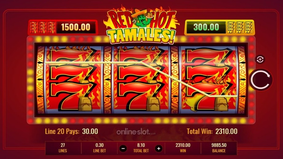 red hot tamales slot red 7 blackout win
