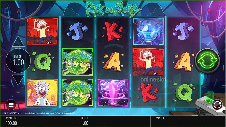 rick and morty wubba lubba dub dub slot base game