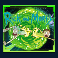 rick and morty wubba lubba dub dub slot logo symbol
