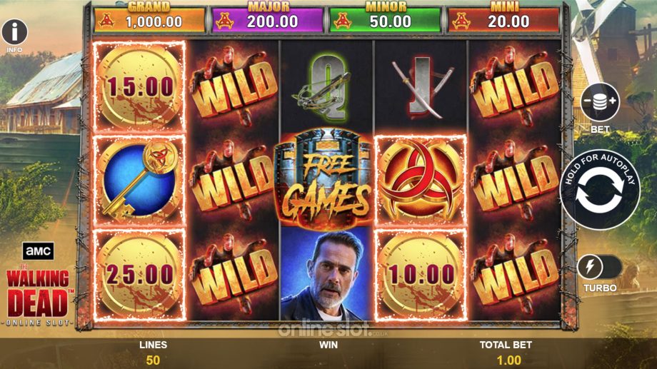 the walking dead slot base game