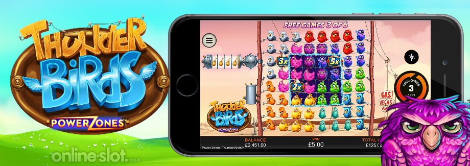 thunder birds power zones mobile slot