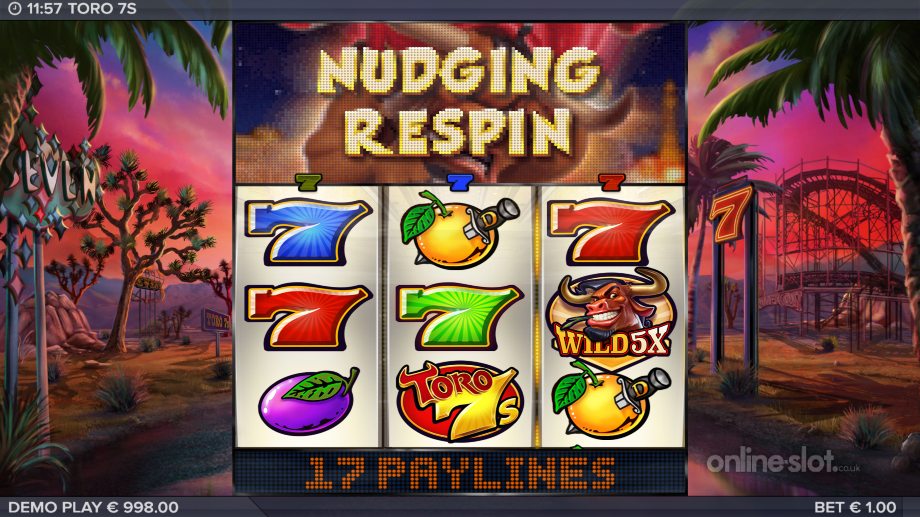 toro 7s slot nudging respin feature