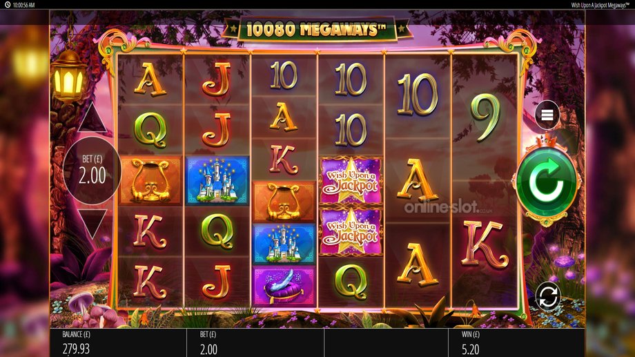 wish upon a jackpot megaways slot base game
