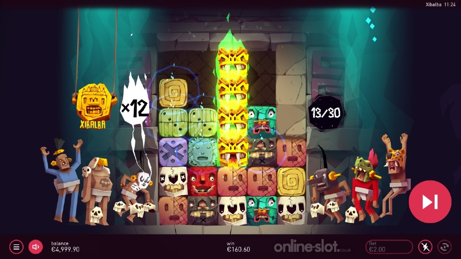 xibalba slot free spins feature