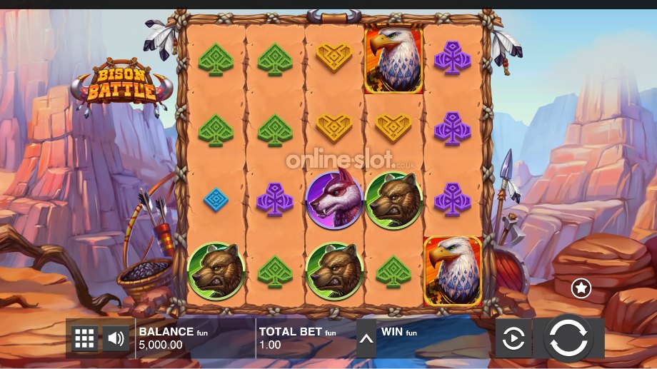 battle bison slot base game