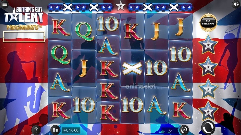 britains got talent megaways slot base game