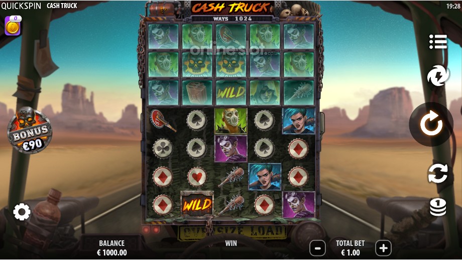 cash truck slot base game