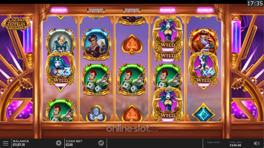 cazino zeppelin reloaded slot free spins feature