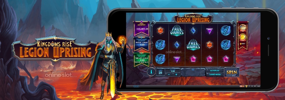 kingdoms rise legion uprising mobile slot