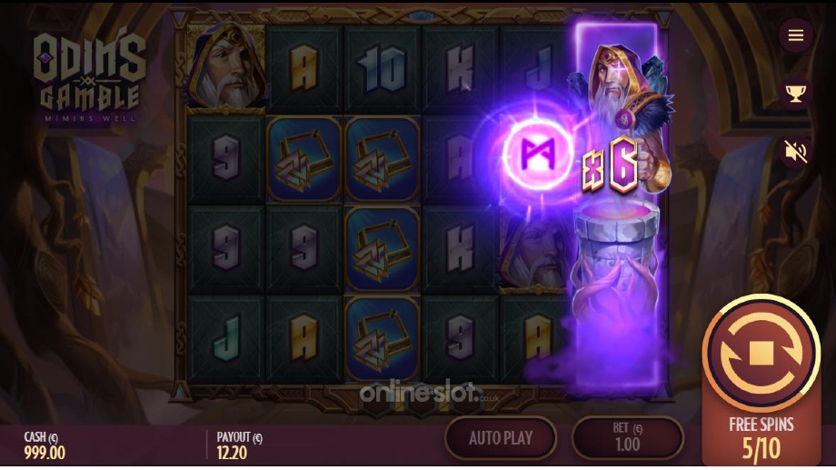 odins gamble slot bonus game feature
