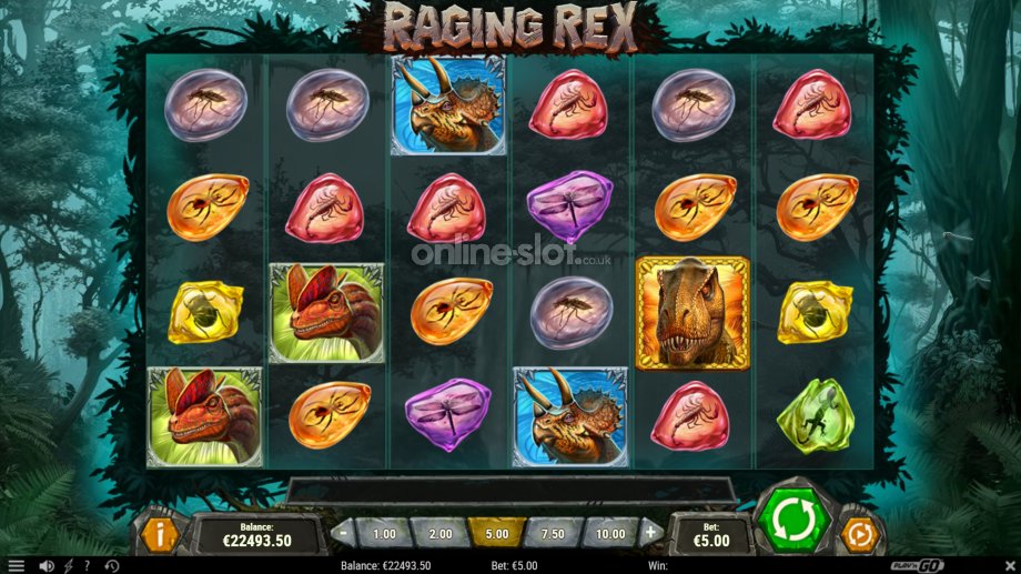 raging rex slot base game