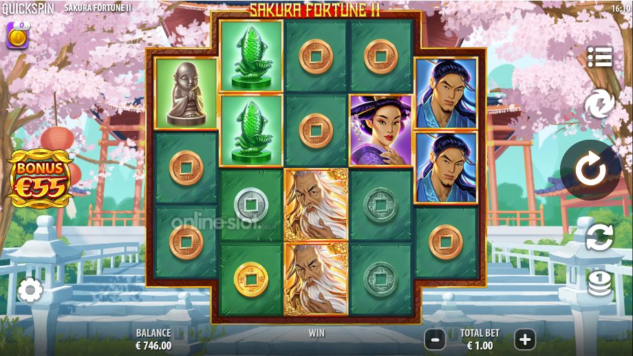 sakura fortune 2 slot base game
