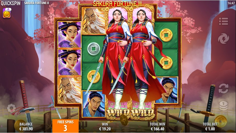 sakura fortune 2 slot fortune free spins feature