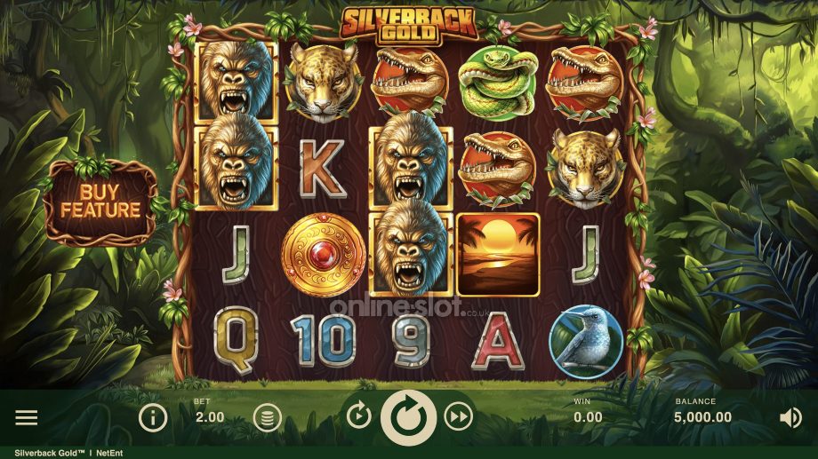 silverback gold slot base game