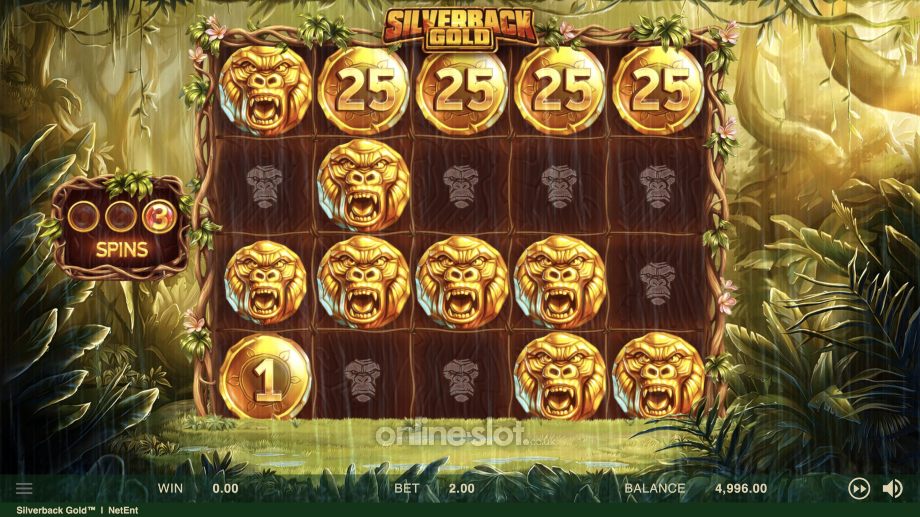 silverback gold slot bonus game feature