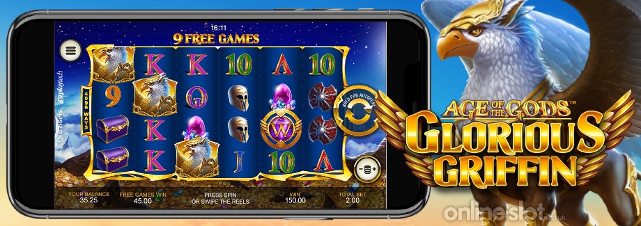 age of the gods glorious griffin mobile slot