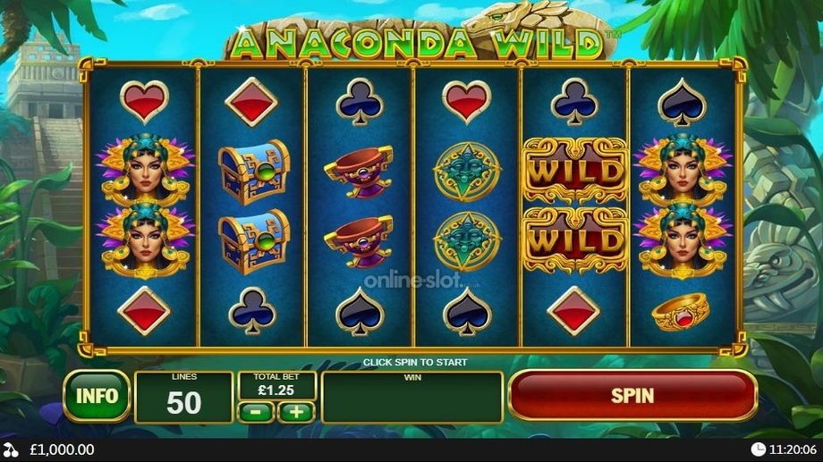 anaconda wild slot base game