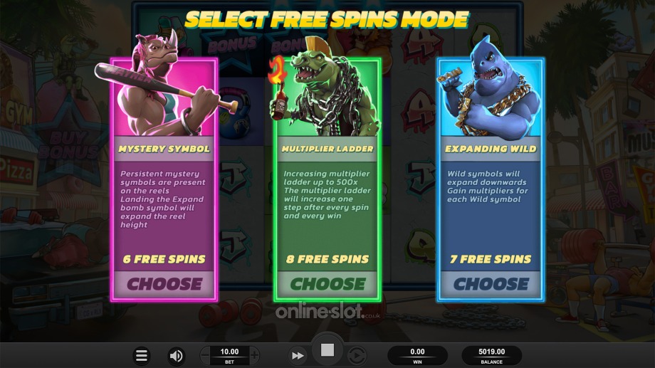 beast mode slot free spins features