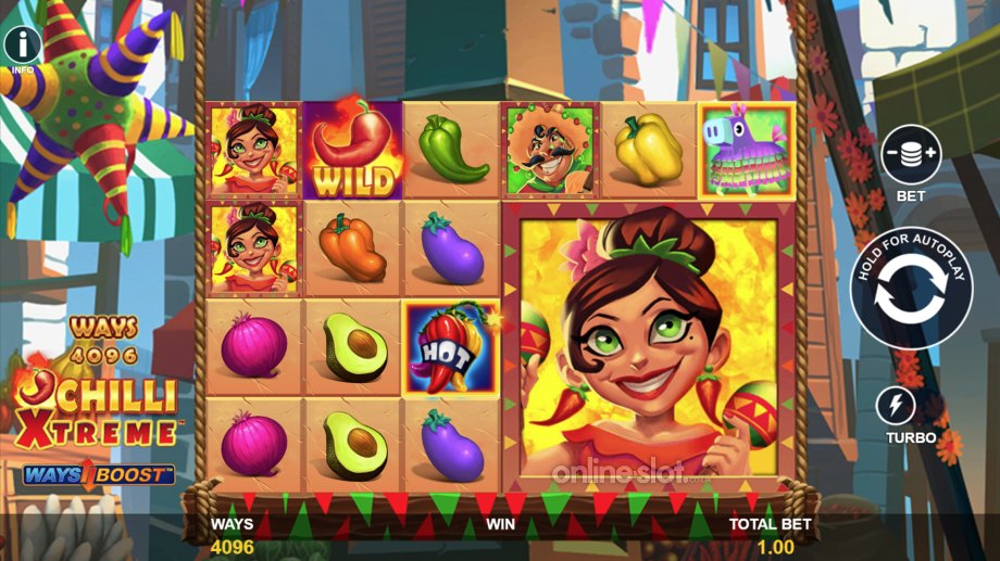 chilli xtreme slot base game